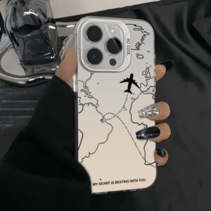 100 pcs mixed colours Soft  Airline Aircraft Pattern Case for iPhone 16 15 14(below price is 100pcs)