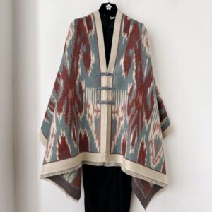 New Style Buckle Shawl Autumn and Winter Double-Sided Scarf
